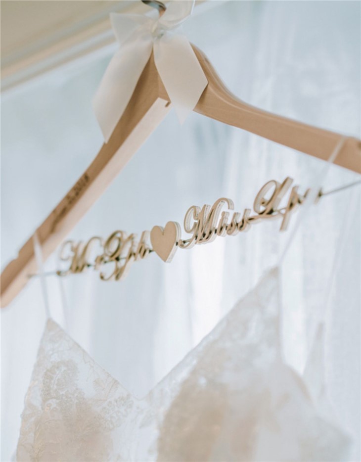 Custom Wedding Dress Hanger